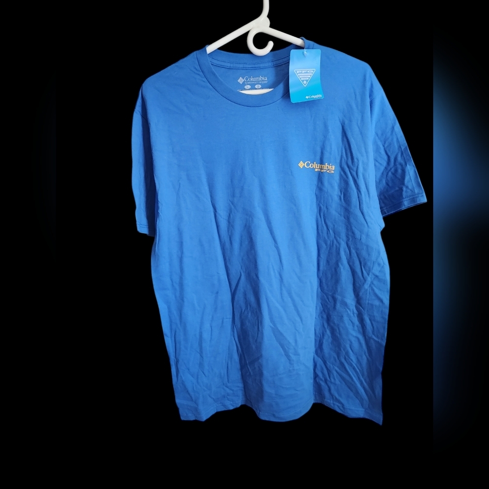 🎣Mens Columbia Yibty Short Sleeve T Shirt Size Large🐟